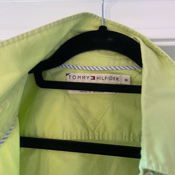 TOMMY HILFIGER Like Green Button Down - Picture 4 of 5
